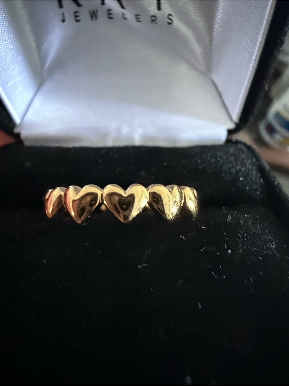 Pandora Heart Link Gold Tone Women's Ring